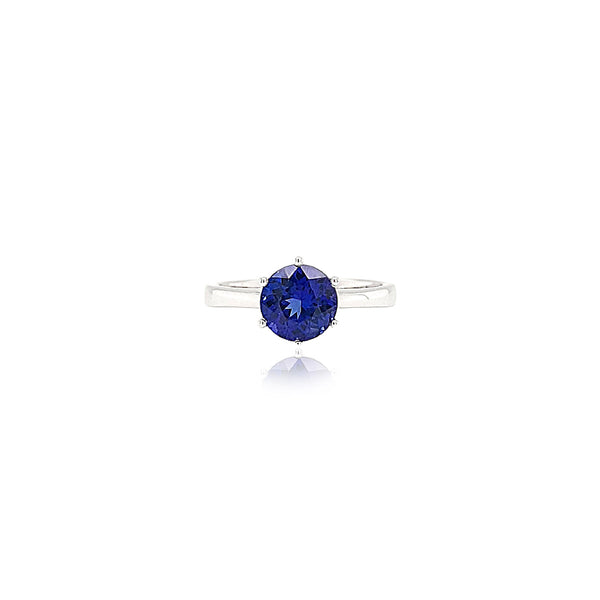 1.88CT 6 CLAW SOLITAIRE TANZANITE RING