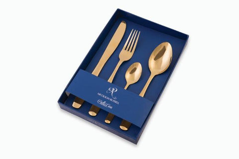Bella Casa Gold Cutlery 16pc & 24pc Set