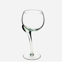 CROOKED STEM RED WINE GLASS
