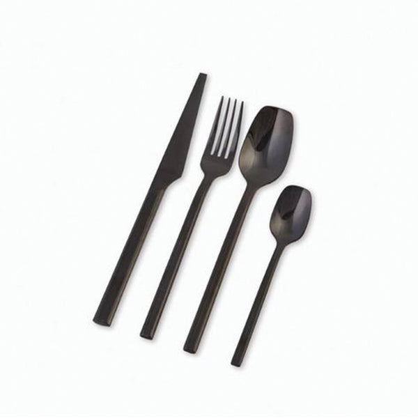 Malta Titanium Black Cutlery 24pc Set