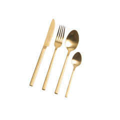 New York 16pc Cutlery Set Gold