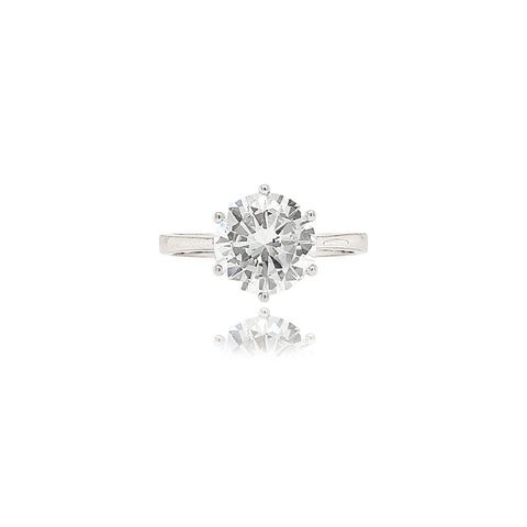 WHITE GOLD SOLITAIRE DIAMOND RING