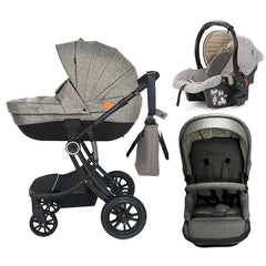 Affluence 5 in 1 Stroller - Stone & Silver
