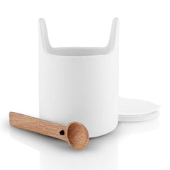 Ceramic Storage Box with Spoon 15cm